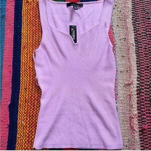 White House Black market knit sleeveless top